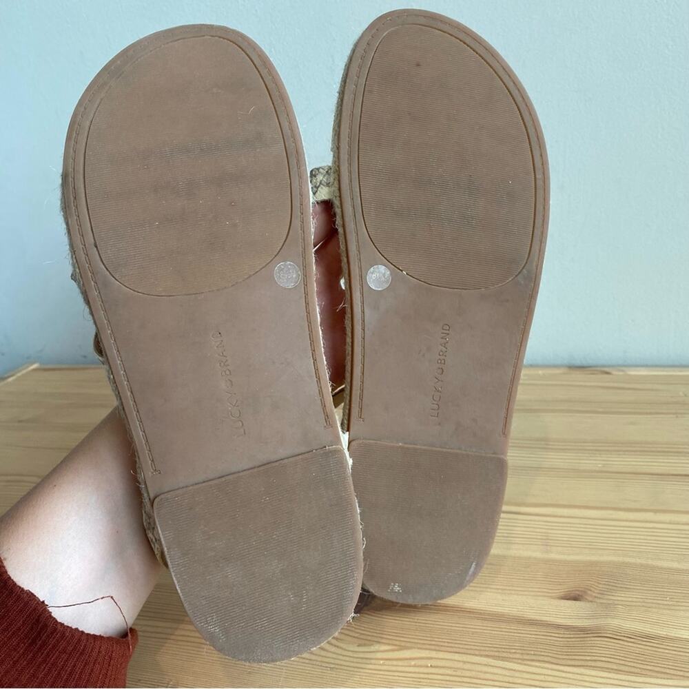 Lucky Brand Darli Espadrille Sandal Snake Skin 8.5 - Picture 5 of 10